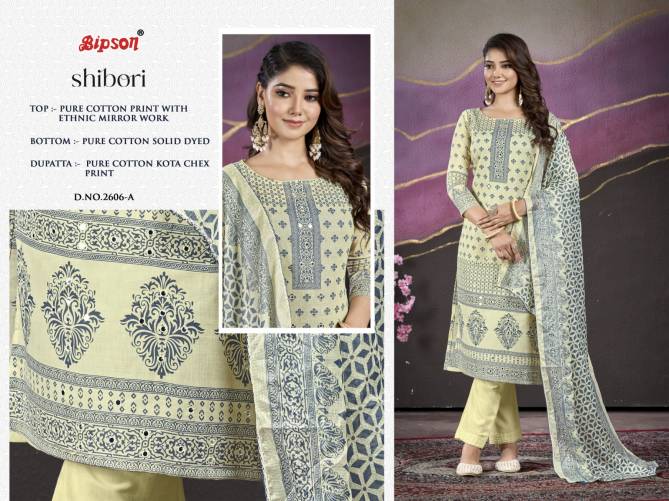 Shibori 2606 By Bipson Printed Cotton Dress Material Wholesalers In Delhi